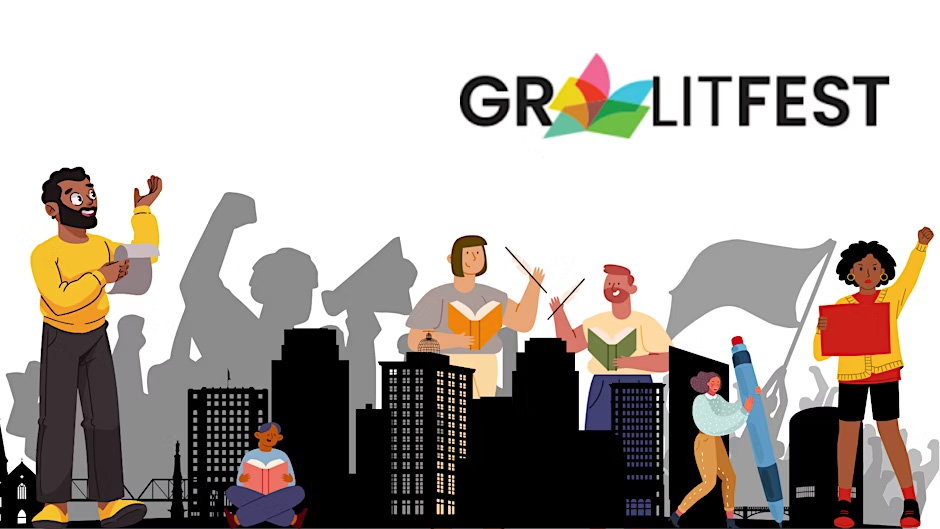 GR Lit Poetry Fest with people