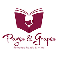 Pages and Grapes Bookstore logo